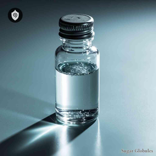 Gallium Metallicum sugar granules in compact orb format for energetic homeopathic (nonmedical) dry-form presentation and storage