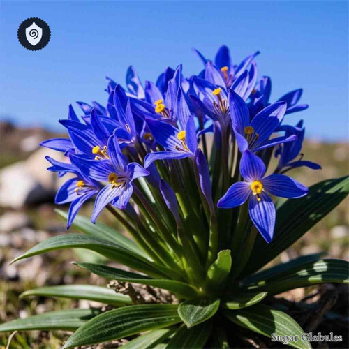 Gentiana Affinis sugar spheres in uniform pellet form for energetic homeopathic (nonmedical) remedy presentation and dry storage