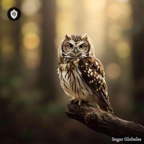 Glaucidium Passerinum sugar spheres in precise orb form for energetic homeopathic (nonmedical) physical presentation and storage