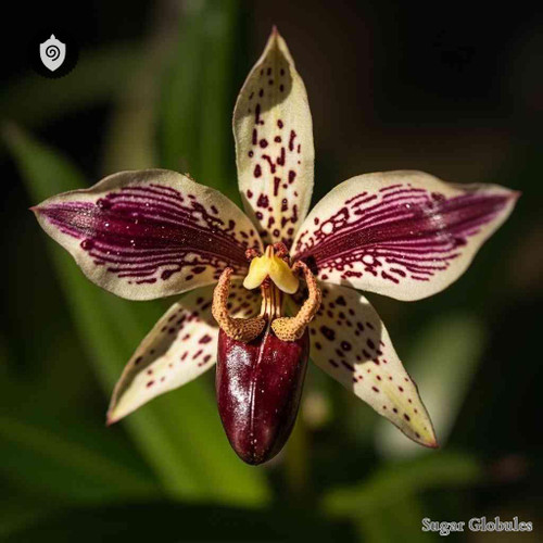 Gravesia Guttata sugar spheres in uniform orb form for energetic homeopathic (nonmedical) dry-form presentation and storage