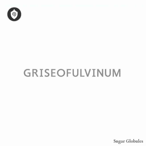 Griseofulvinum sugar spheres in compact orb form for energetic homeopathic (nonmedical) dry-form remedy presentation