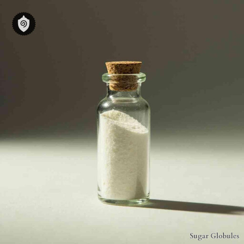 Harpagosidum sugar spheres in uniform orb format for energetic homeopathic (nonmedical) dry-form remedy presentation