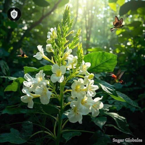 Heinsia Crinita sugar spheres in pellet format for energetic homeopathic (nonmedical) physical presentation and dry-form storage