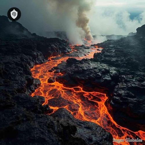 Hekla Lava sugar spheres in uniform orb form for energetic homeopathic (nonmedical) dry-form presentation and physical remedy storage