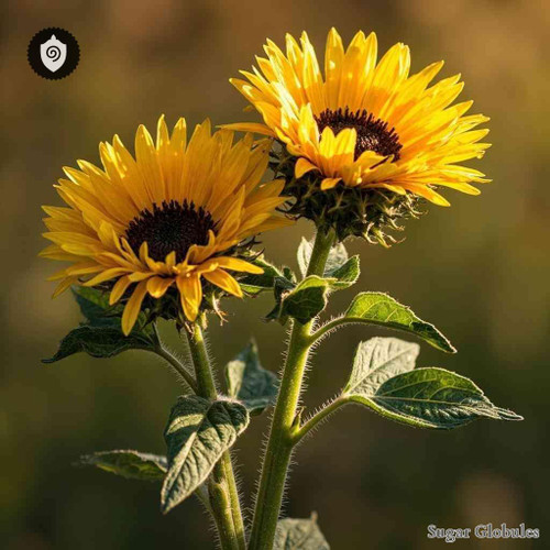 Helianthus Tuberosus sugar spheres in pellet format for energetic homeopathic (nonmedical) dry-form presentation and storage purposes