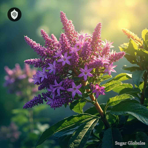 Heliotropium Angiospermum sugar granules in compact orb format for energetic homeopathic (nonmedical) dry-form presentation