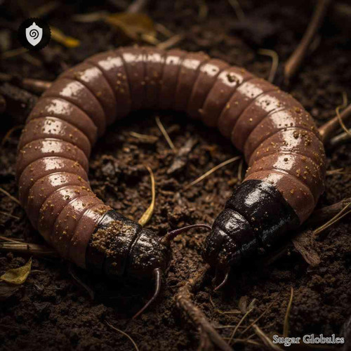 Helodrilus Caliginosus sugar spheres in pellet form for energetic homeopathic (nonmedical) dry storage and physical remedy presentation