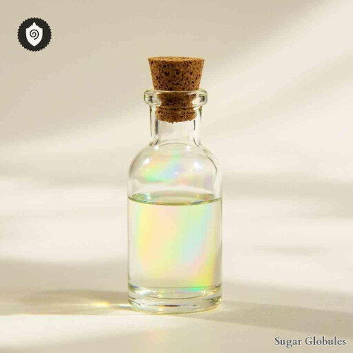 Hepatitis Ab Vaccine sugar granules in uniform orb form for energetic homeopathic (nonmedical) physical product presentation