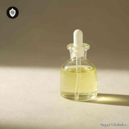 Hepatitis B Vaccine sugar spheres in pellet form for energetic homeopathic (nonmedical) dry storage and physical remedy presentation