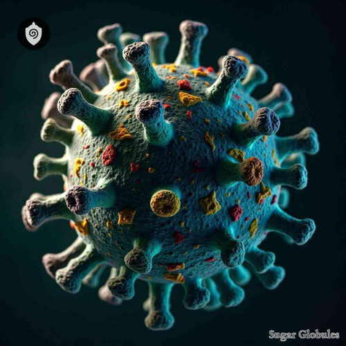 Hepatitis Canis sugar spheres in orb format for energetic homeopathic (nonmedical) dry-form presentation and organized storage