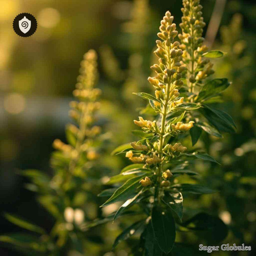 Hermannia Salicifolia sugar spheres in uniform granule form for energetic homeopathic (nonmedical) dry-form presentation