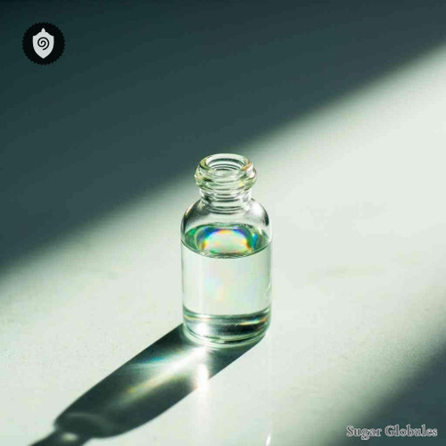 Holmium Muriaticum sugar spheres in spherical granule format for energetic homeopathic (nonmedical) dry-form physical presentation