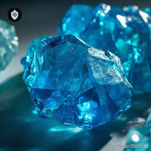 Holmium Silicicum sugar spheres in orb format for energetic homeopathic (nonmedical) physical remedy presentation