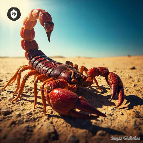 Hottentotta - Mesobuthus Tamulus sugar spheres in orb format for energetic homeopathic (nonmedical) dry-form presentation