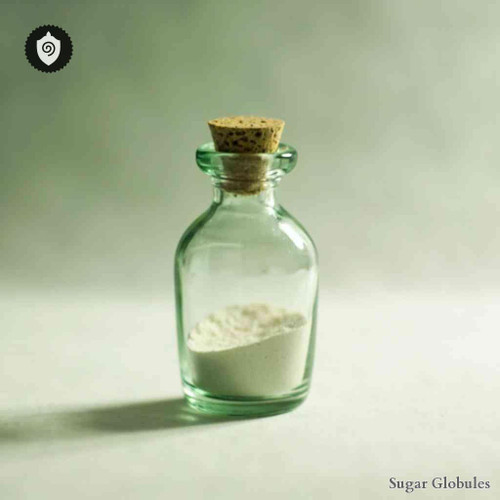 Hydrofluo-Silicicum Acidum sugar spheres in dry orb format for energetic homeopathic (nonmedical) remedy presentation