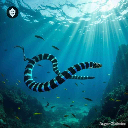 Hydrophis Cyanocinctus sugar spheres in dry granule format for energetic homeopathic (nonmedical) physical form and presentation