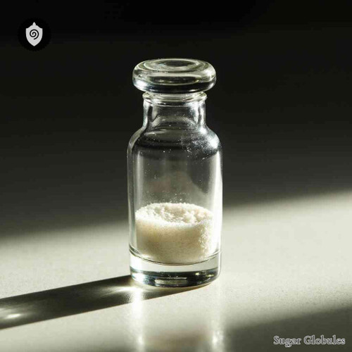 Hydroxycarbamidum sugar spheres in granular orb form for energetic homeopathic (nonmedical) presentation and dry storage