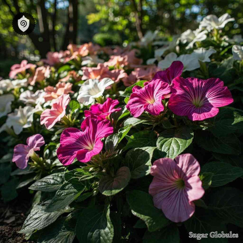 Impatiens Grandiflora sugar spheres in precise orb form for energetic homeopathic (nonmedical) dry-form presentation