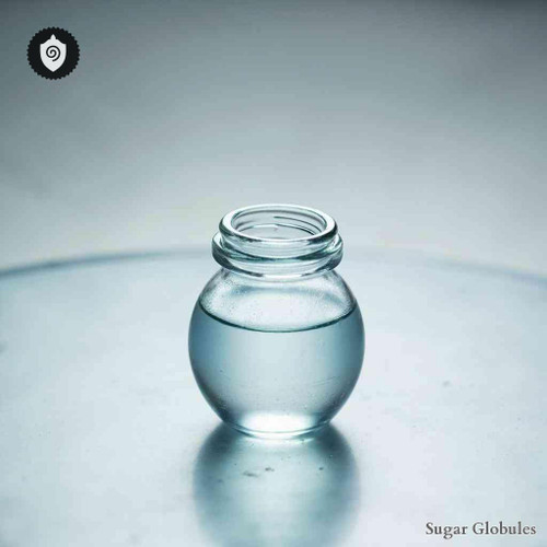 Indium Arsenicosum sugar orbs in compact pellet form for energetic homeopathic (nonmedical) dry presentation and storage