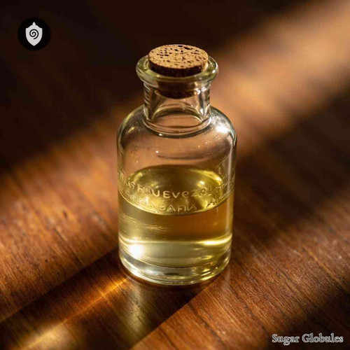 Influenzinum Hispania sugar spheres in granular orb format for energetic homeopathic (nonmedical) physical product presentation