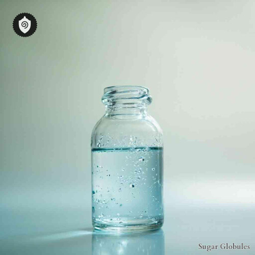 Iodiium Hydrogenisatum sugar granules in precise orb form for energetic homeopathic (nonmedical) physical format presentation