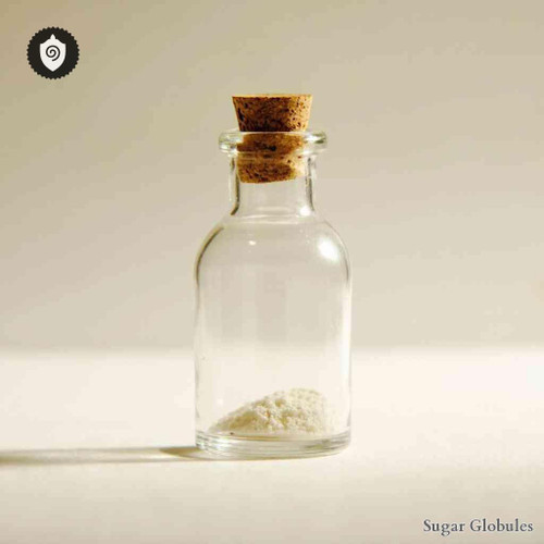 Itu sugar granules in precise orb format for energetic homeopathic (nonmedical) dry storage and physical presentation