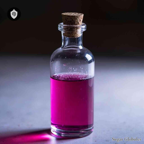 Lac Lupinum sugar spheres in orb format for energetic homeopathic (nonmedical) dry-form presentation and storage