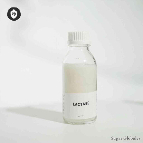 Lactase sugar granules in precise orb form for energetic homeopathic (nonmedical) dry-form presentation and physical remedy listing