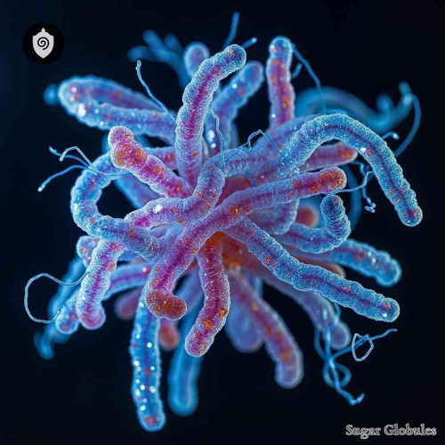 Lactobacillus Acidophilus sugar spheres in precise orb form for energetic homeopathic (nonmedical) dry-format presentation