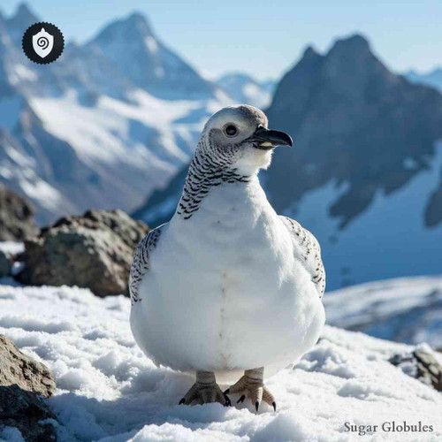 Lagopus Mutus sugar spheres in compact orb design, suitable for energetic homeopathic (nonmedical) dry-form presentation.