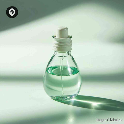 Landeck Aqua sugar spheres in precise orb form for energetic homeopathic (nonmedical) dry-form presentation and storage