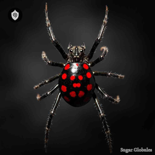 Latrodectus Tredecimguttatus sugar spheres in pellet form for energetic homeopathic (nonmedical) dry-form presentation