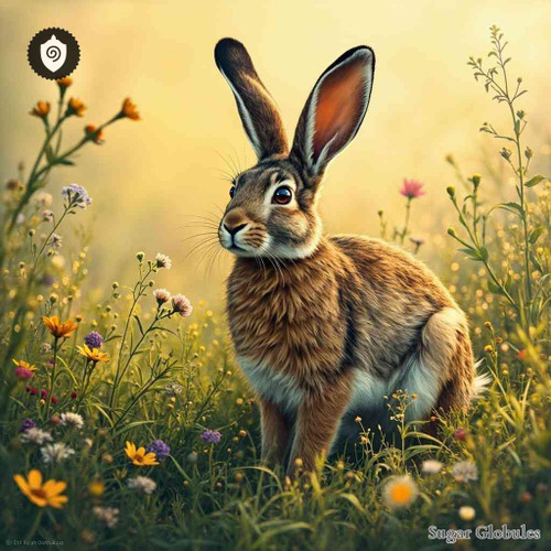 Lepus Europaeus sugar granules in uniform orb format for energetic homeopathic (nonmedical) dry-form presentation