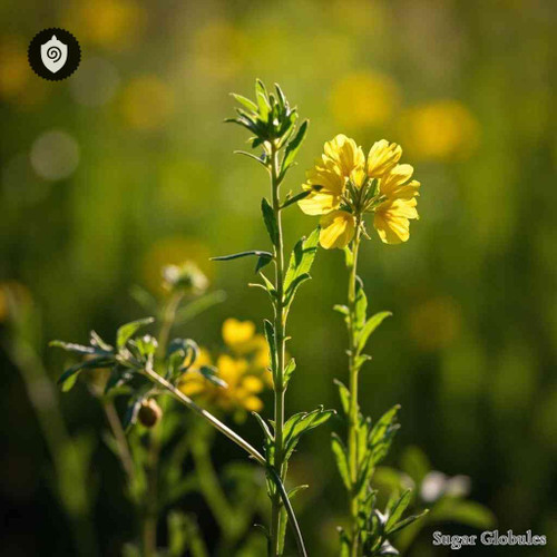 Linum Hypericifolium sugar spheres in precise orb form for energetic homeopathic (nonmedical) dry-form physical presentation