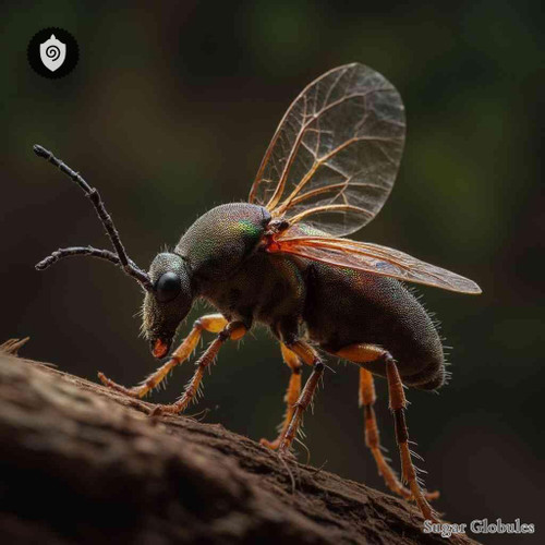 Lipoptena Cervi sugar spheres in uniform orb formation for energetic homeopathic (nonmedical) remedy presentation and storage