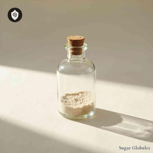 Lorazepam sugar spheres in compact pellet form for energetic homeopathic (nonmedical) dry storage and presentation