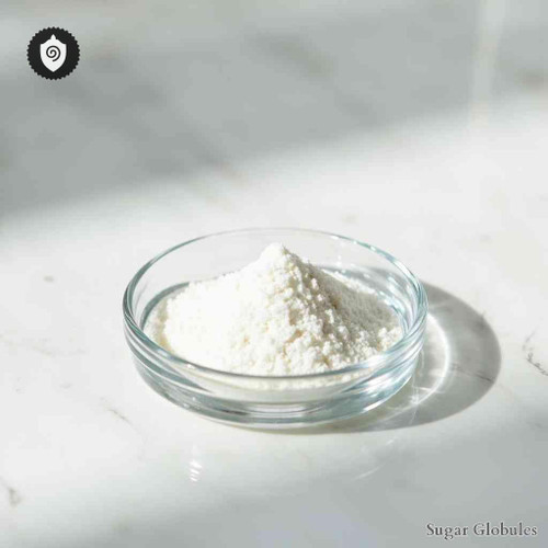 Magnesium Gluconicum sugar spheres in precise orb format for energetic homeopathic (nonmedical) dry-form presentation