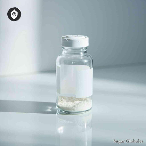 Mandibula Feti Bovis sugar granules in consistent orb format for energetic homeopathic (nonmedical) dry-form presentation and storage