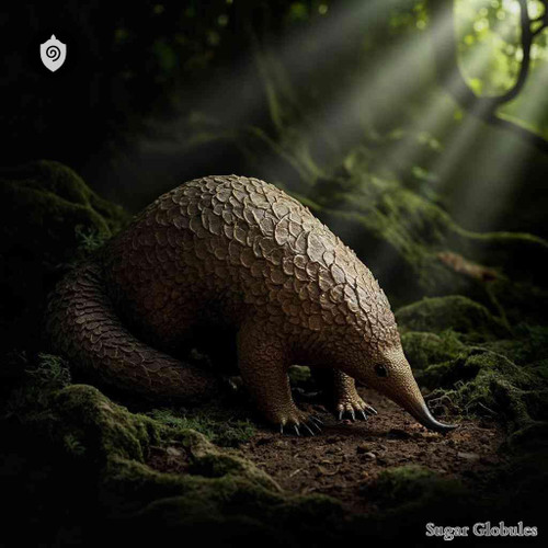 Manis Pentadactyla sugar spheres in compact orb format for energetic homeopathic (nonmedical) dry-form physical presentation