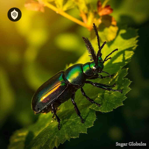 Melolontha Melolontha sugar spheres in precise orb format for energetic homeopathic (nonmedical) dry-form presentation and storage