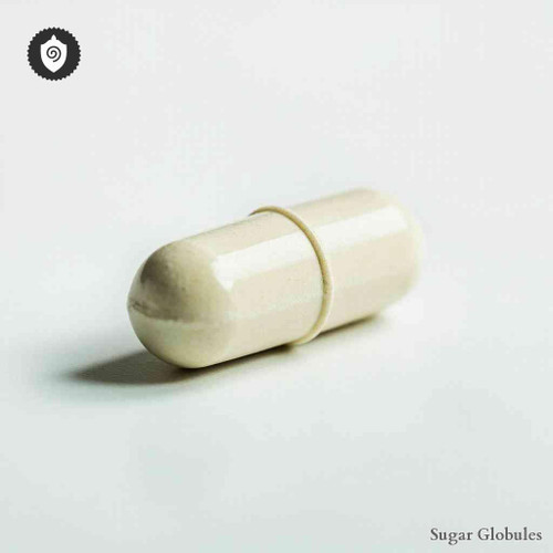 Mesalazinum sugar spheres in precise granule format for energetic homeopathic (nonmedical) dry-form product presentation