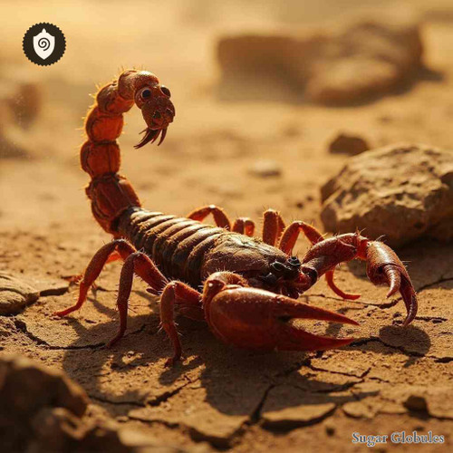 Mesobuthus Tamulus sugar spheres in uniform granule form for energetic homeopathic (nonmedical) dry presentation and storage