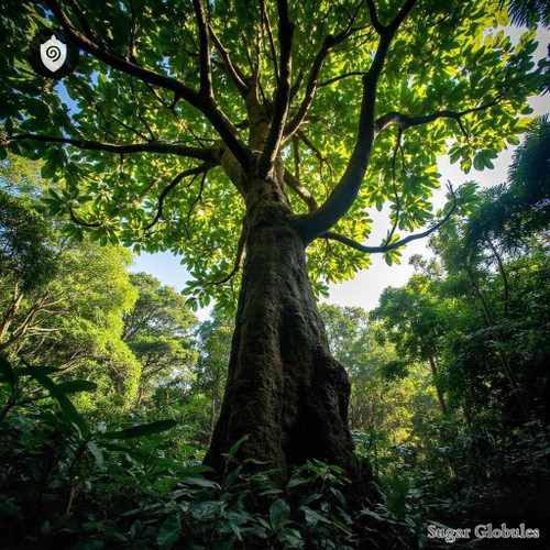 Minquartia Guianensis sugar granules in spherical form for energetic homeopathic (nonmedical) dry formulation presentation