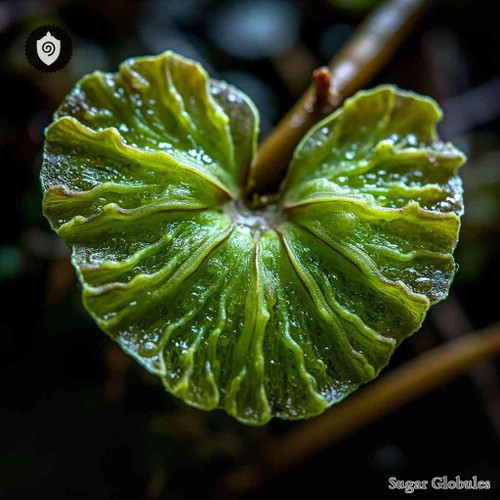 Monoclea Gottschei sugar spheres in precision pellet form for energetic homeopathic (nonmedical) dry storage and presentation