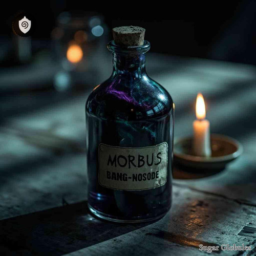 Morbus Bang-Nosode sugar spheres in uniform orb form for energetic homeopathic (nonmedical) dry-form remedy presentation