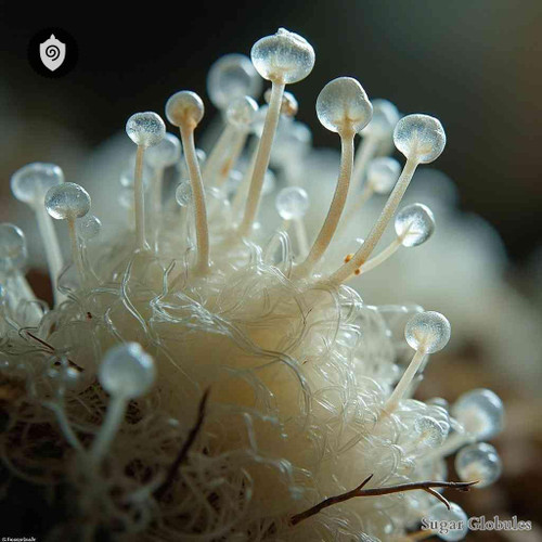 Mucor Mucedo sugar spheres in precise pellet form for energetic homeopathic (nonmedical) dry-form presentation and storage