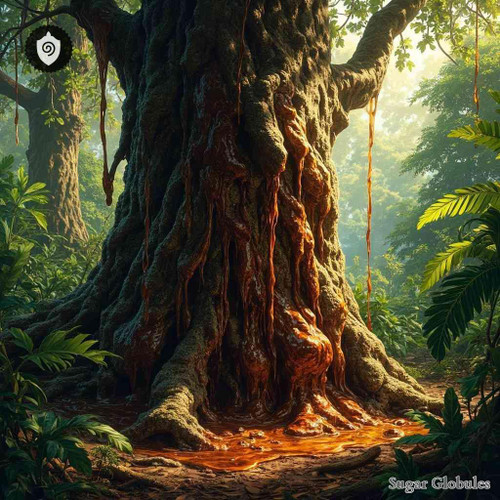 Myroxylon Pereirae - Balsamum Peruvianum sugar spheres in pellet form for energetic homeopathic (nonmedical) dry-form presentation