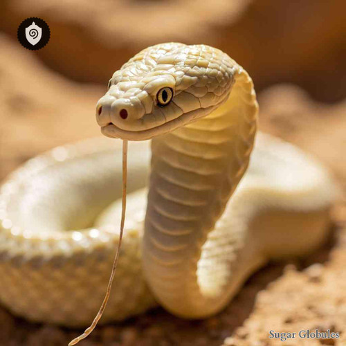 Naja Pallida sugar granules in spherical form for energetic homeopathic (nonmedical) dry presentation and standardized physical format