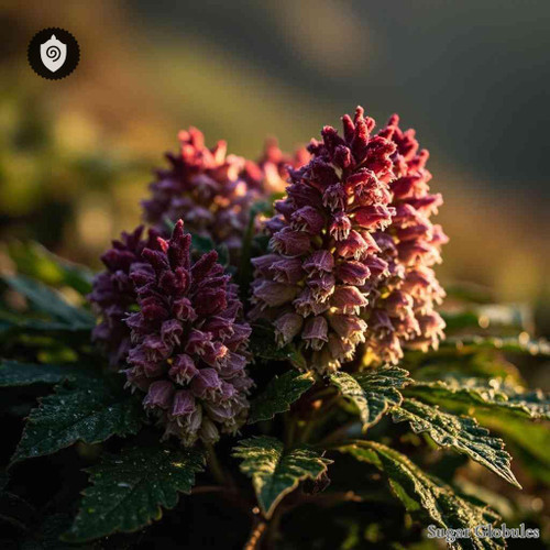 Nardostachys Grandiflora sugar spheres in compact orb form for energetic homeopathic (nonmedical) dry-form physical presentation