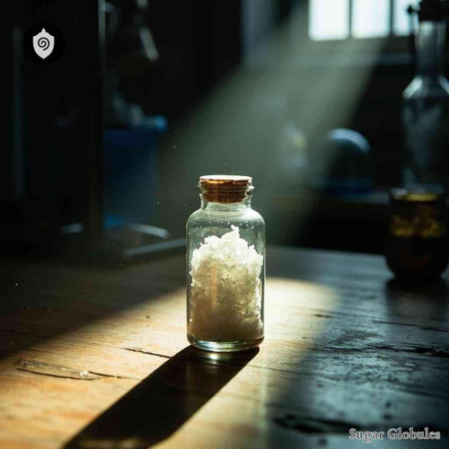 Natrium Selenicum sugar spheres in orb format for energetic homeopathic (nonmedical) dry-form physical presentation